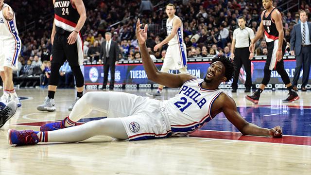  恩比德遭遇左膝韧带撕裂，76人内线告急寻替代  